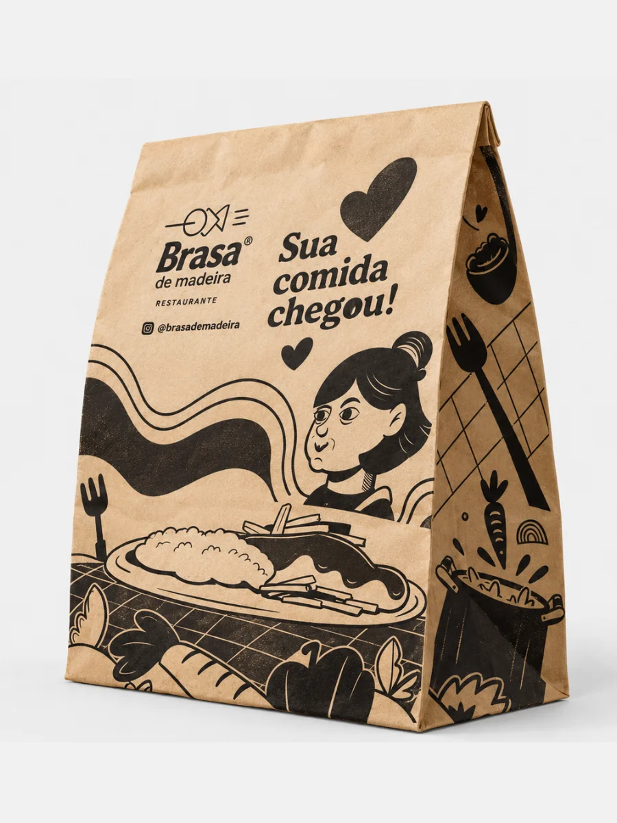 Saco Kraft para Delivery
