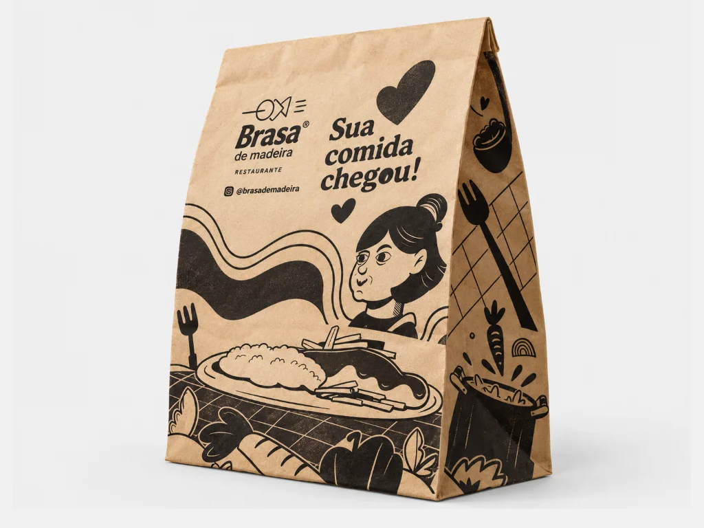 Saco Kraft para Delivery