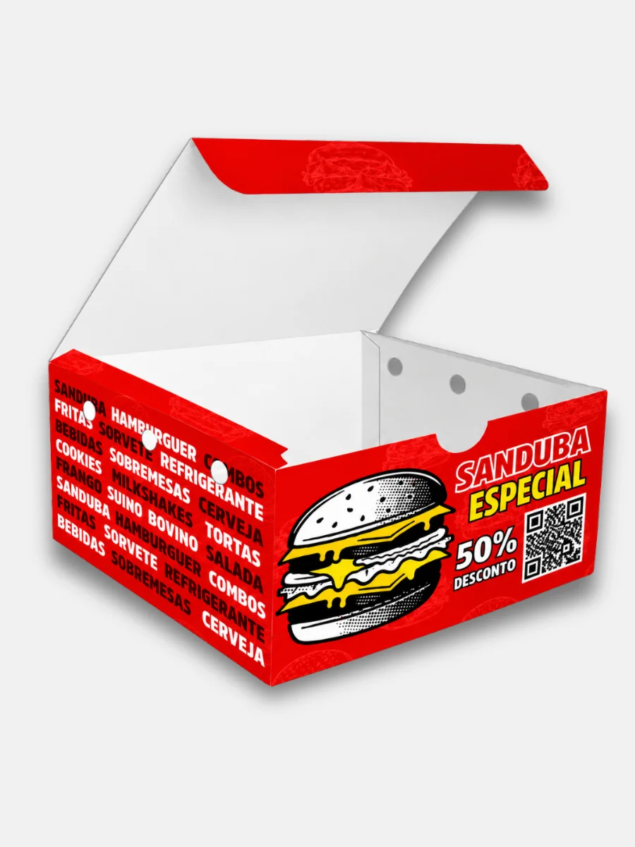Caixa para Hambúrguer Gourmet