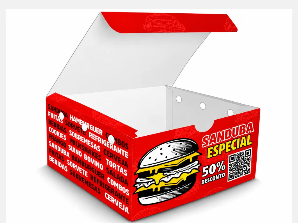 Caixa para Hambúrguer Gourmet